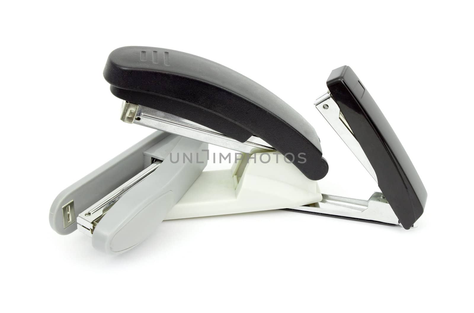 Three stapler. The concept of aggression
