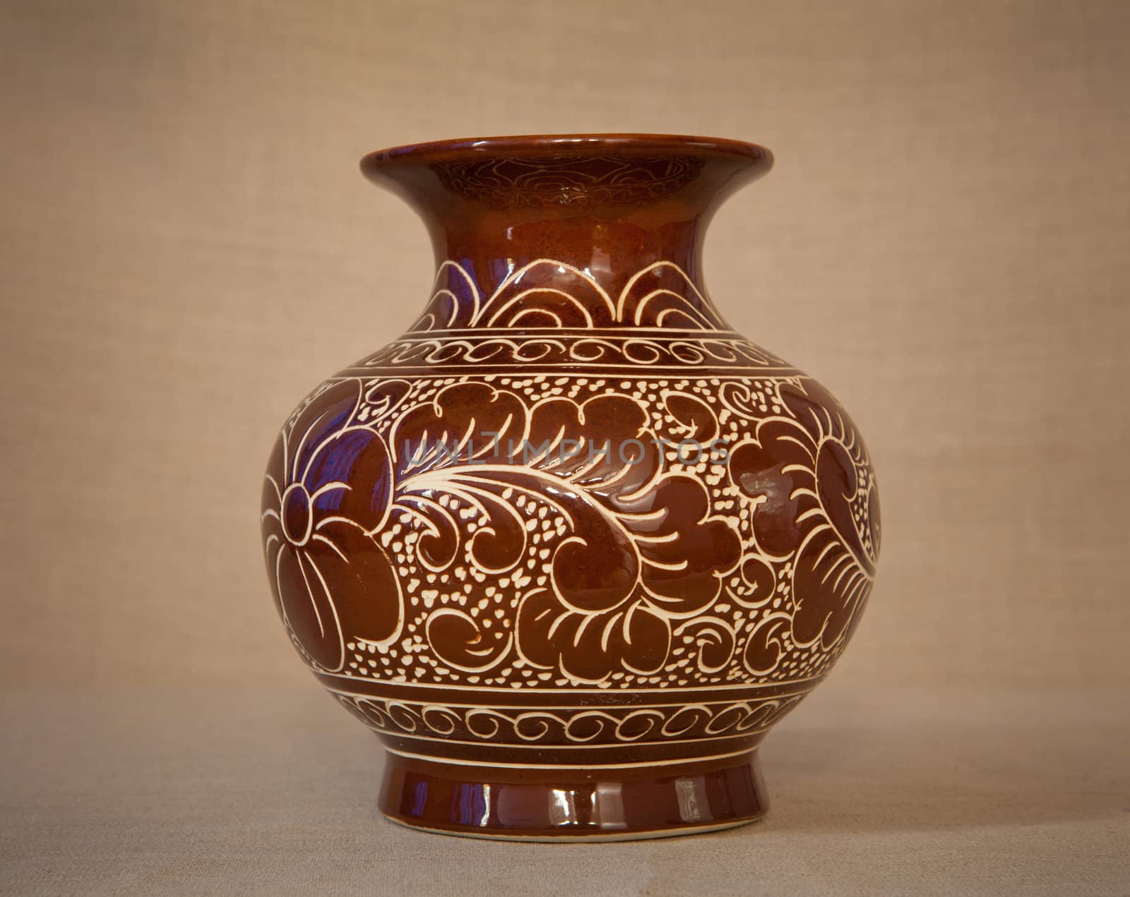 brown vase by witthaya