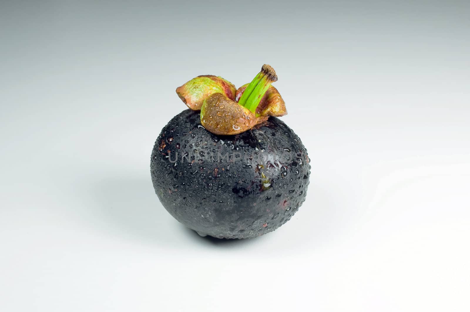 mangosteen on white background