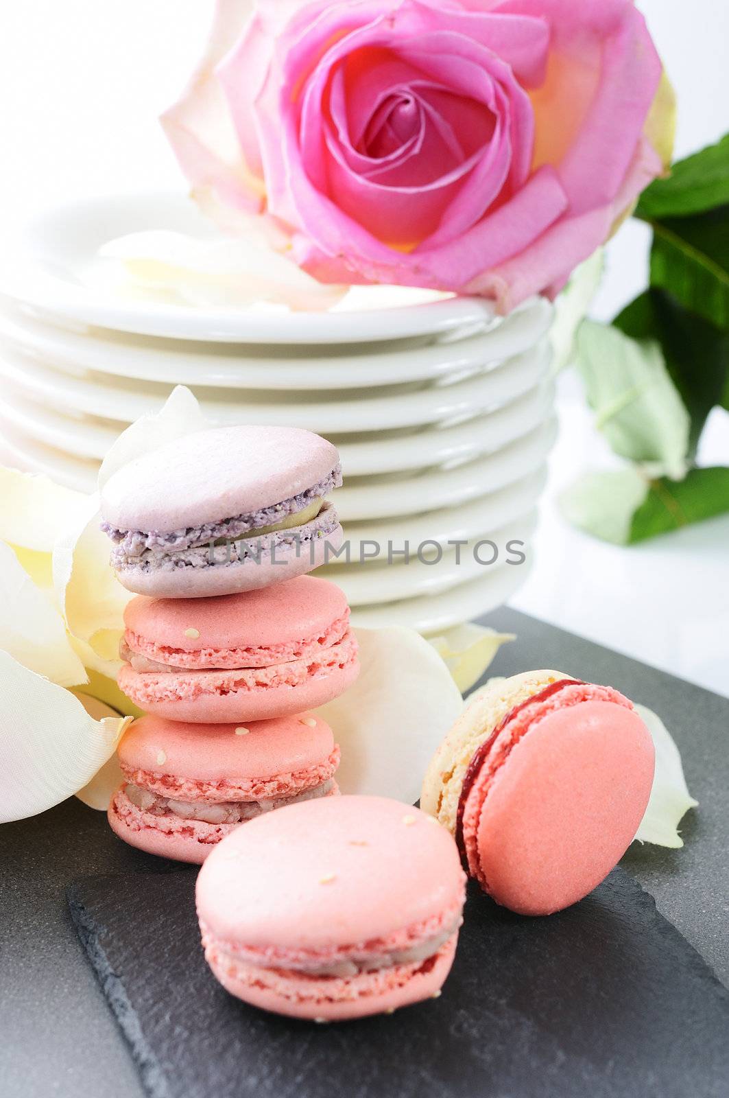 shaped macaroons for valentine's day or mother's day