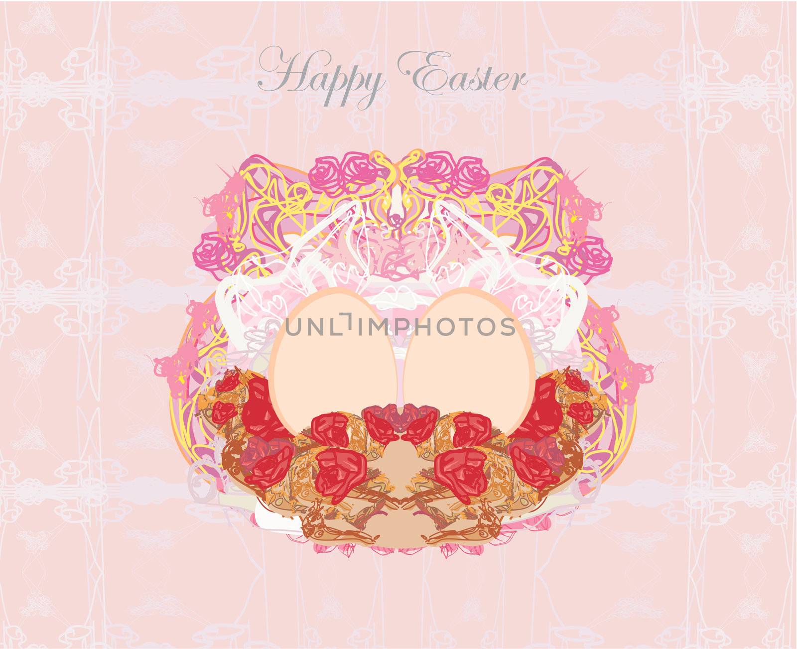 Easter Egg On Grunge Background by JackyBrown