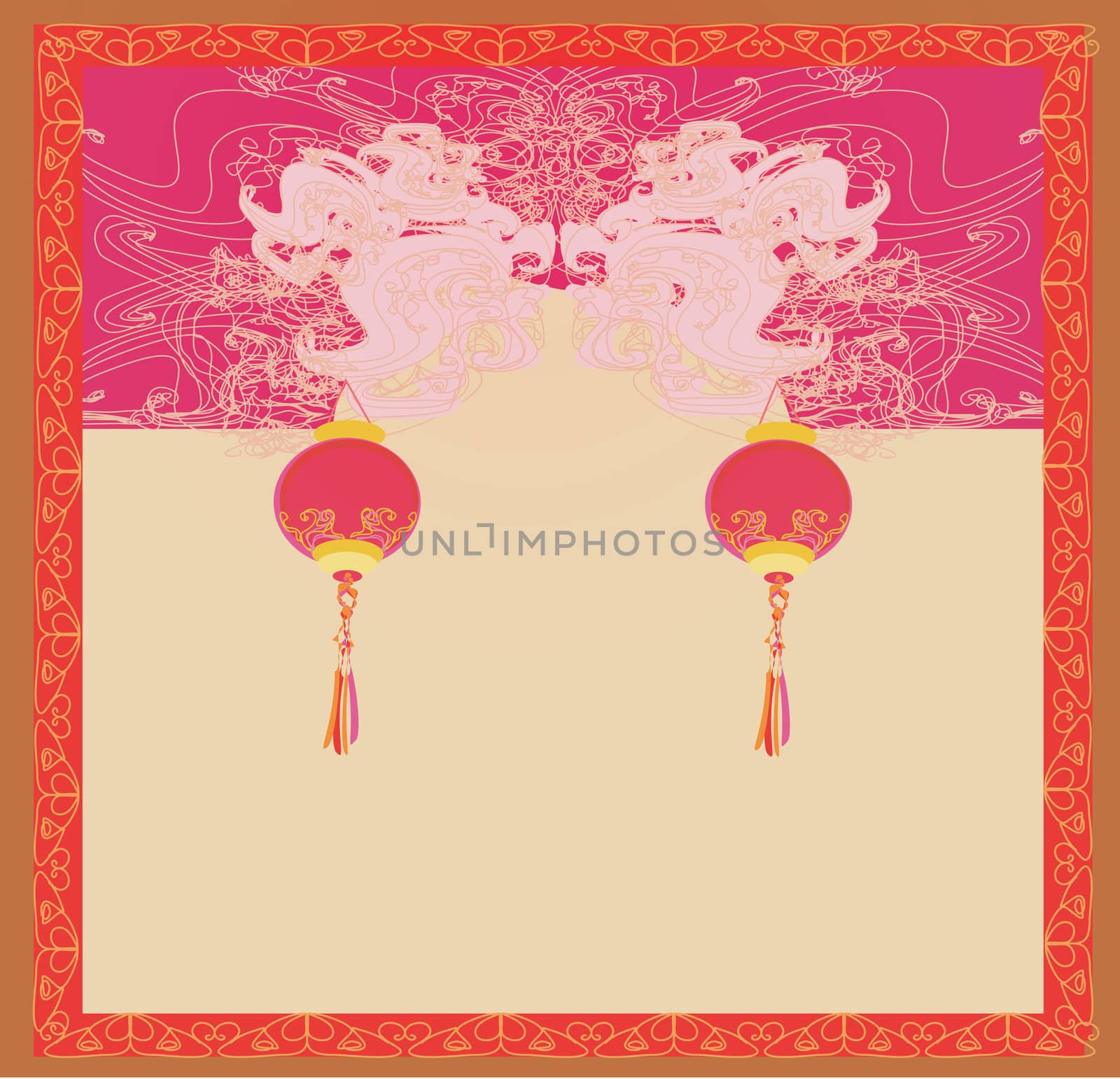 Chinese New Year card, vector by JackyBrown