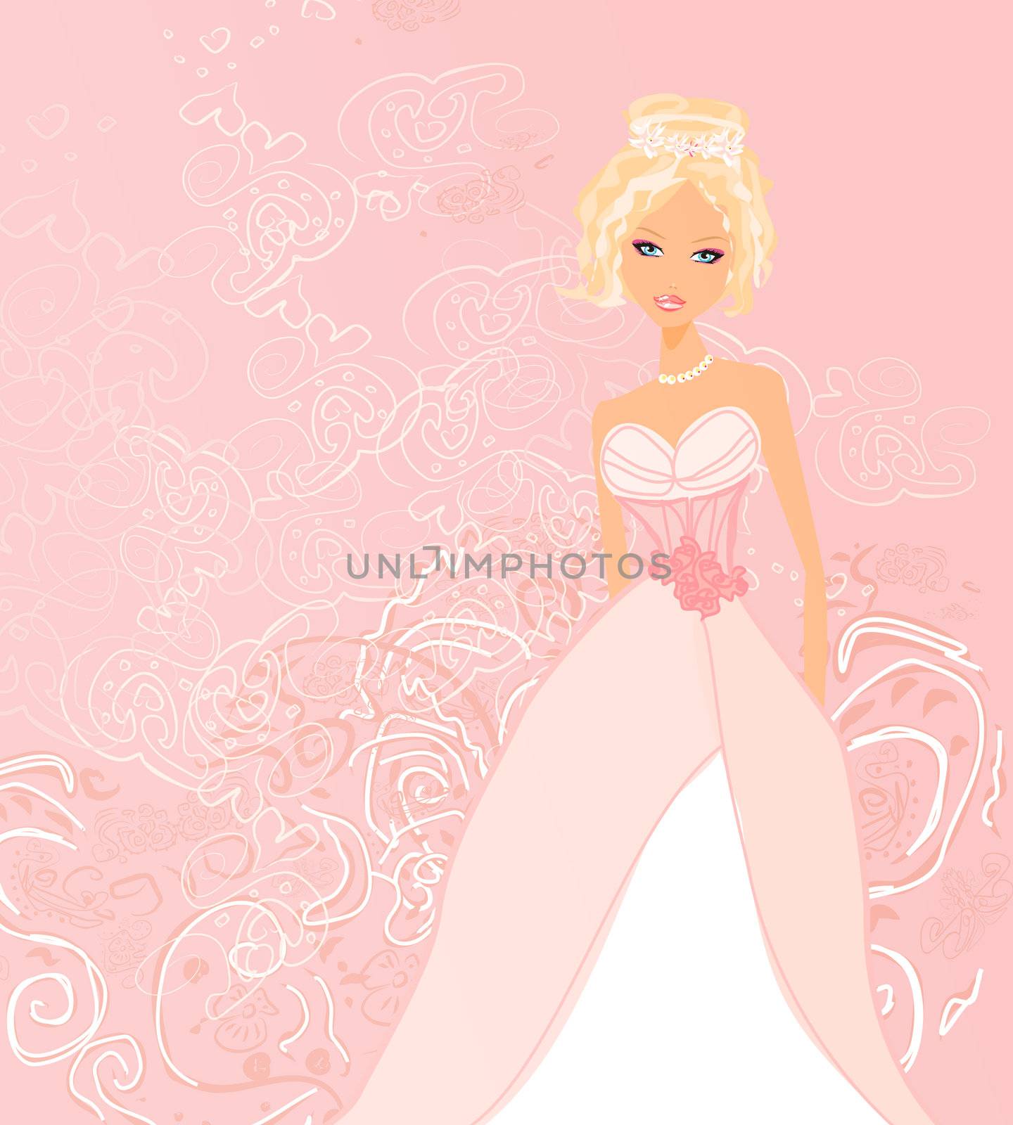 Beautiful bride card