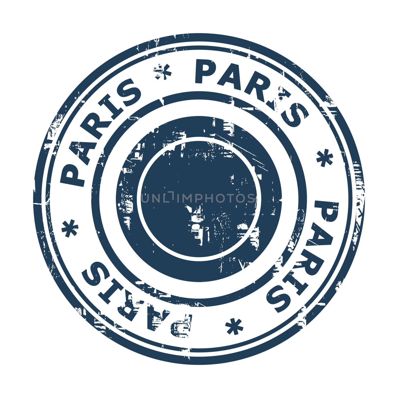 Paris travel stamp by speedfighter