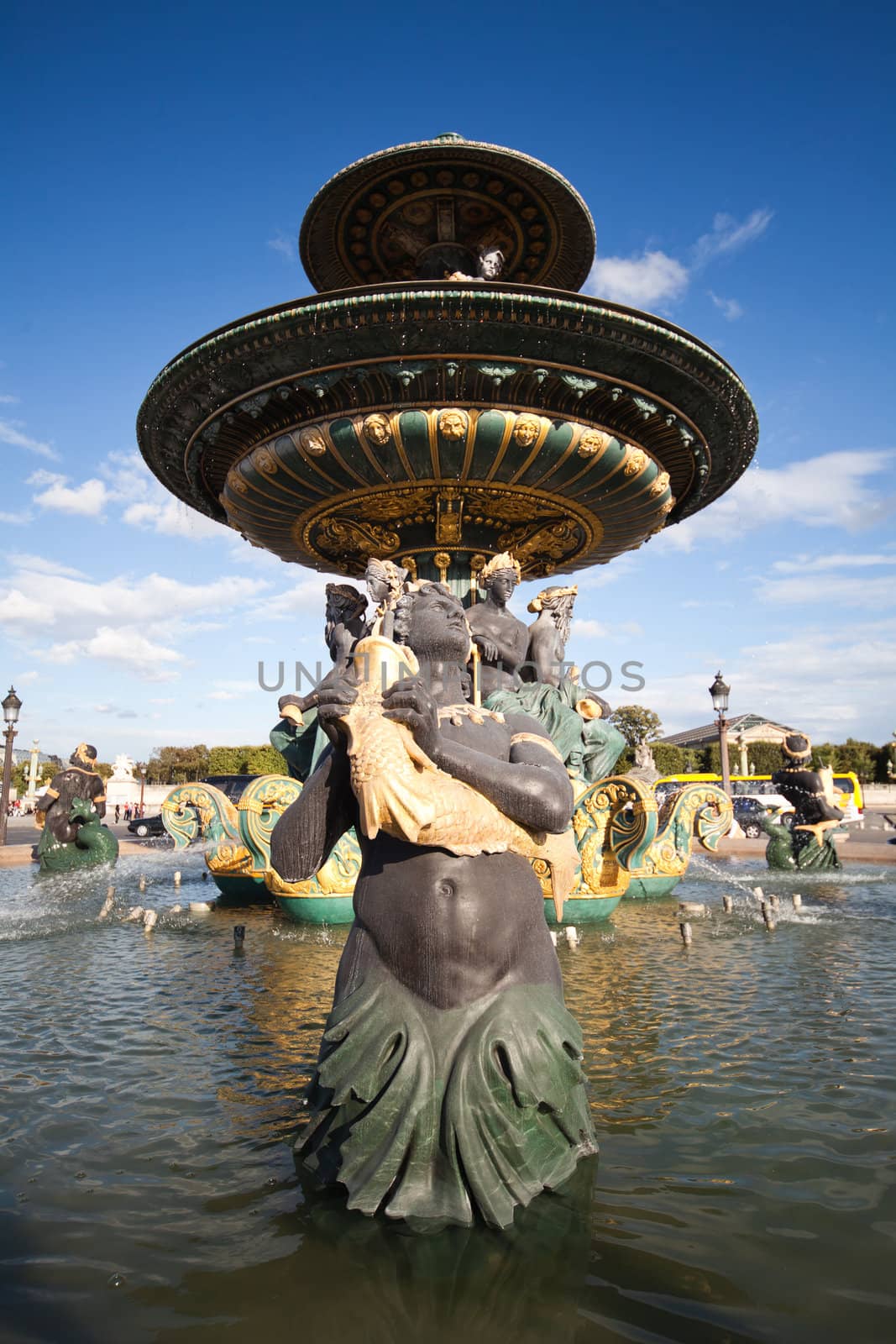 Fontaine des Mers on the Place de la Concorde in Paris by furzyk73