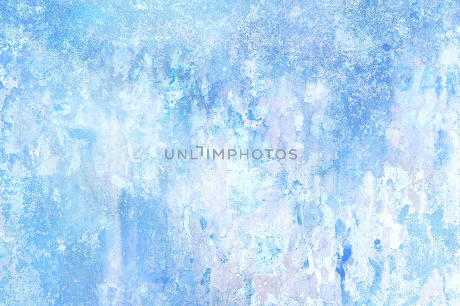 Abstract Textured blue pastel color wall background.