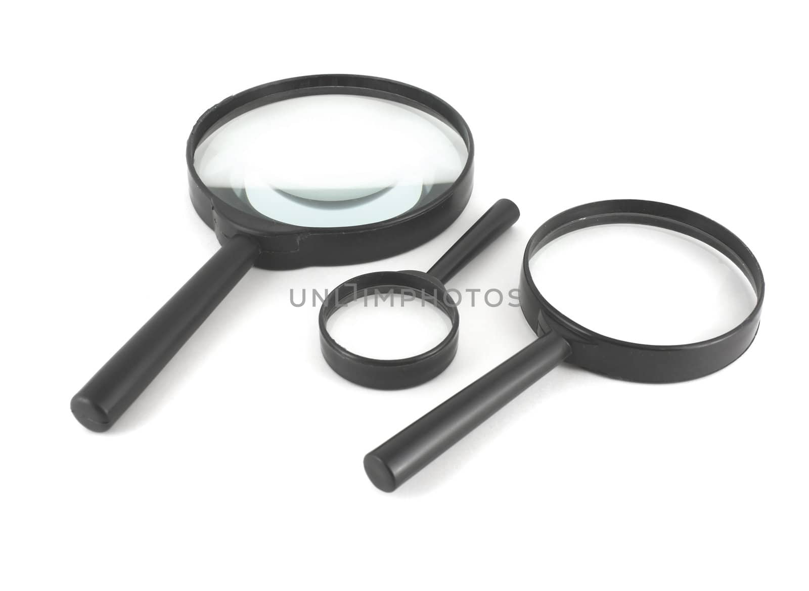 Three magnifiers