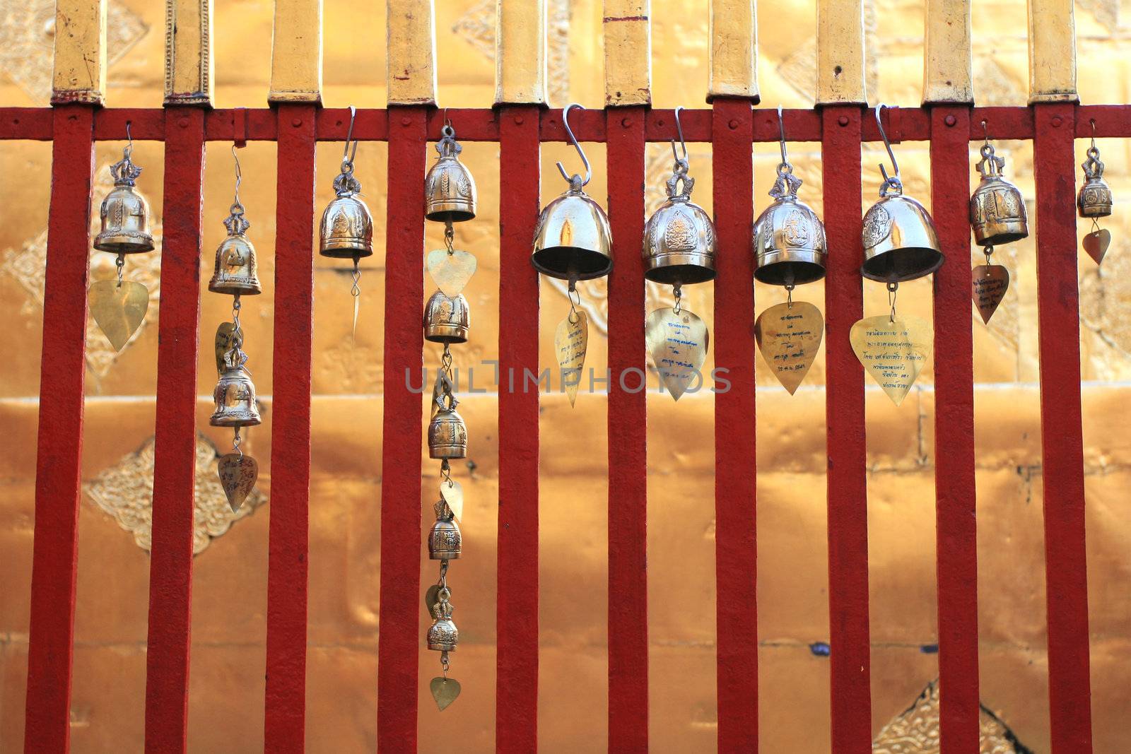 Prayer Bells in Thai temple