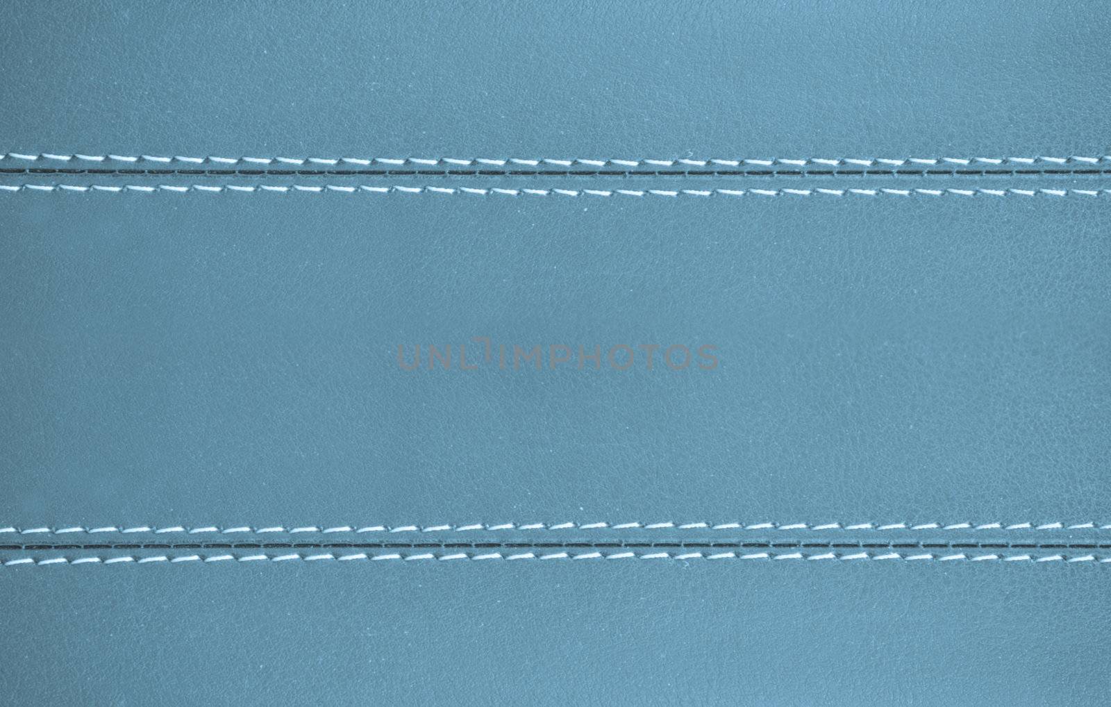 clound blue horizontal stitched leather background , art wallpaper
