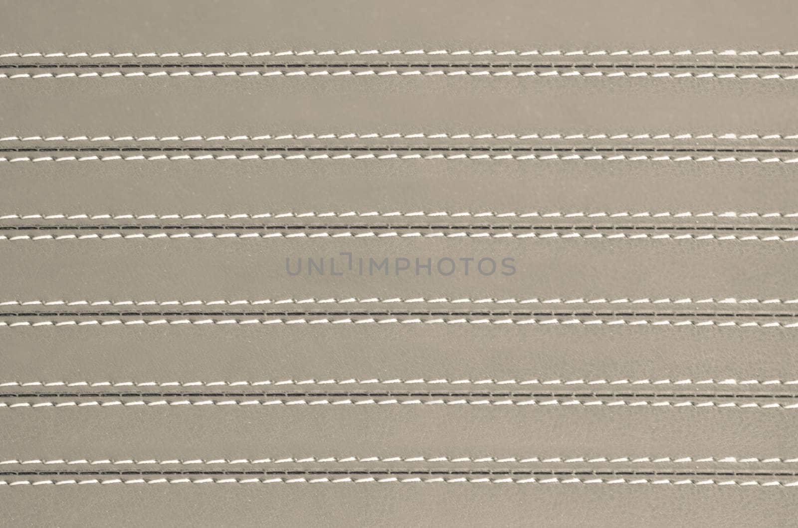 beige  horizontal stitched leather background, textures