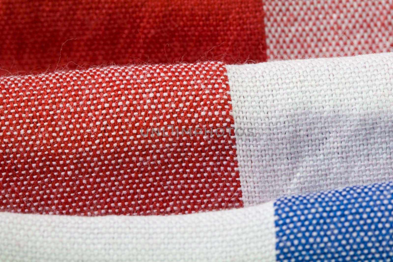 Close-Up of Gingham Fabric