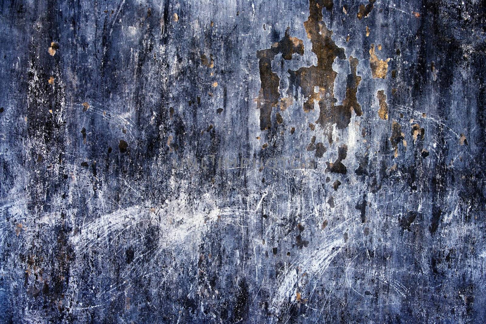 Abstract Textured dark blue grunge background.
