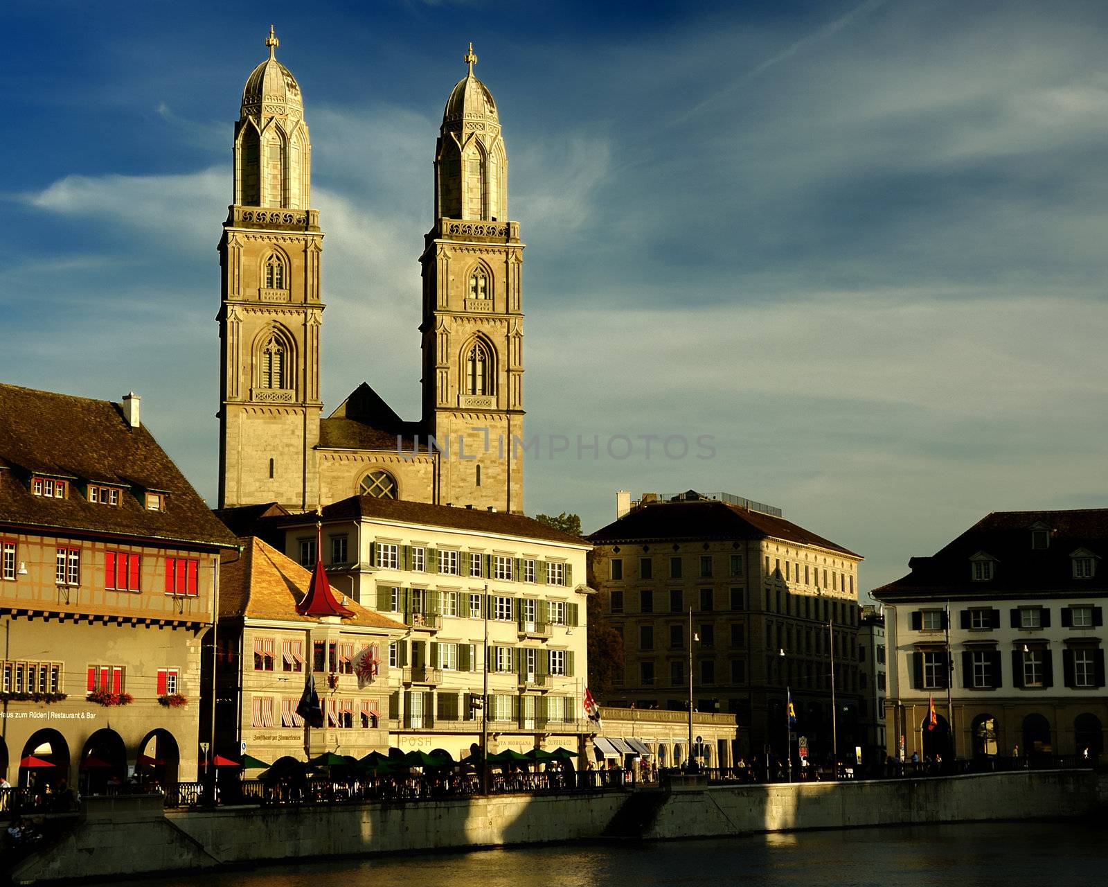Zurich switzerland. Old town view. Historic place, and city of the bankers.