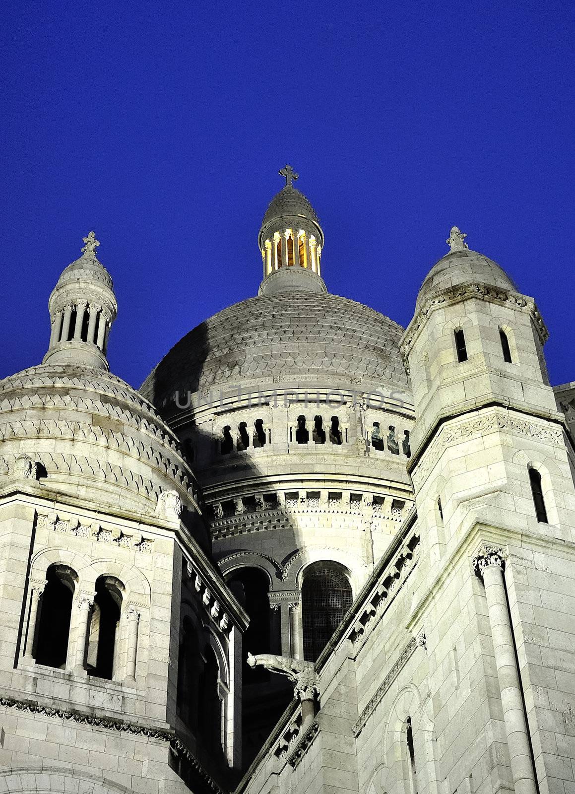 Paris - France Basilique Du Sacre Coeur. Close up.