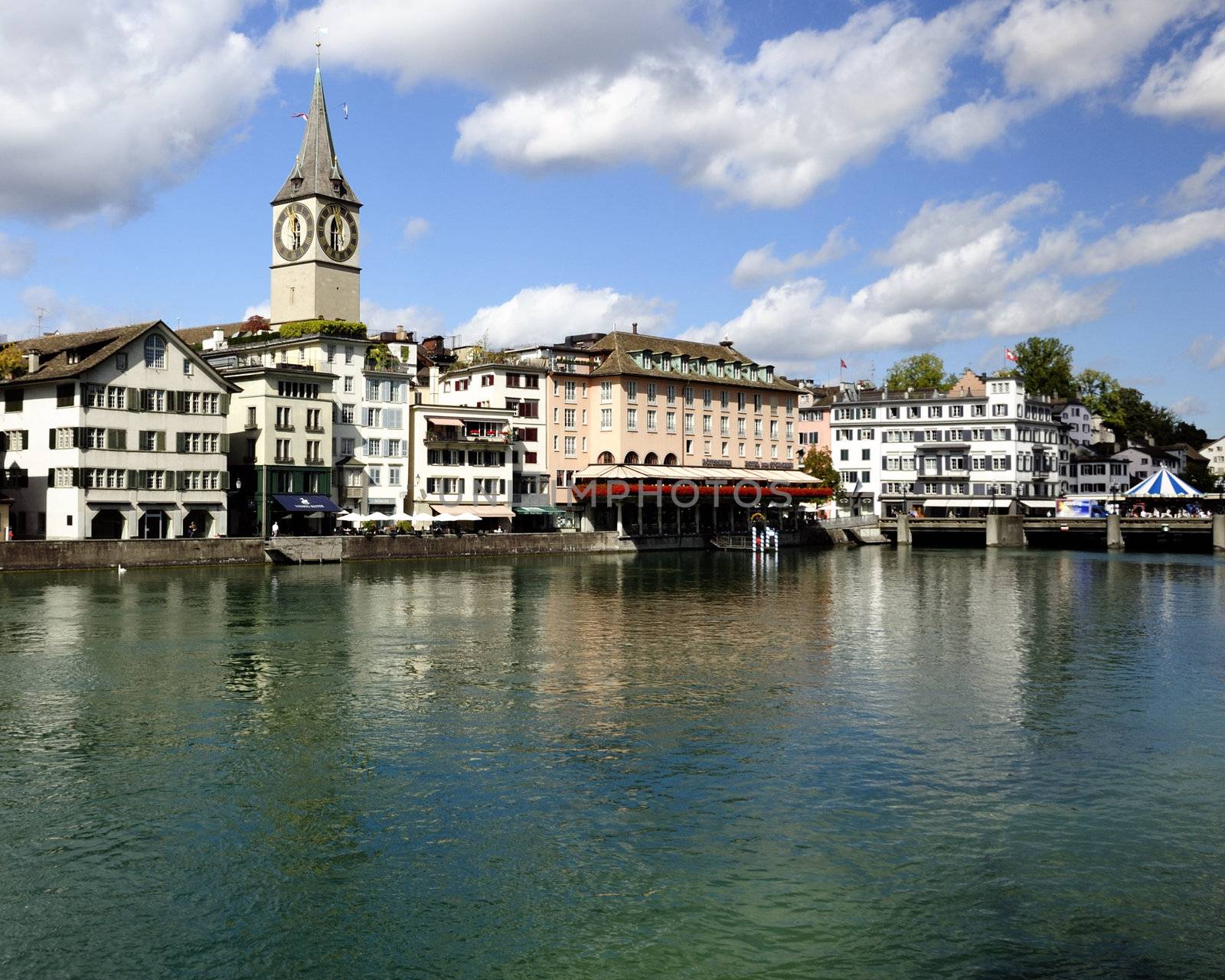 Zurich switzerland. Old town view. Historic place, and city of the bankers.