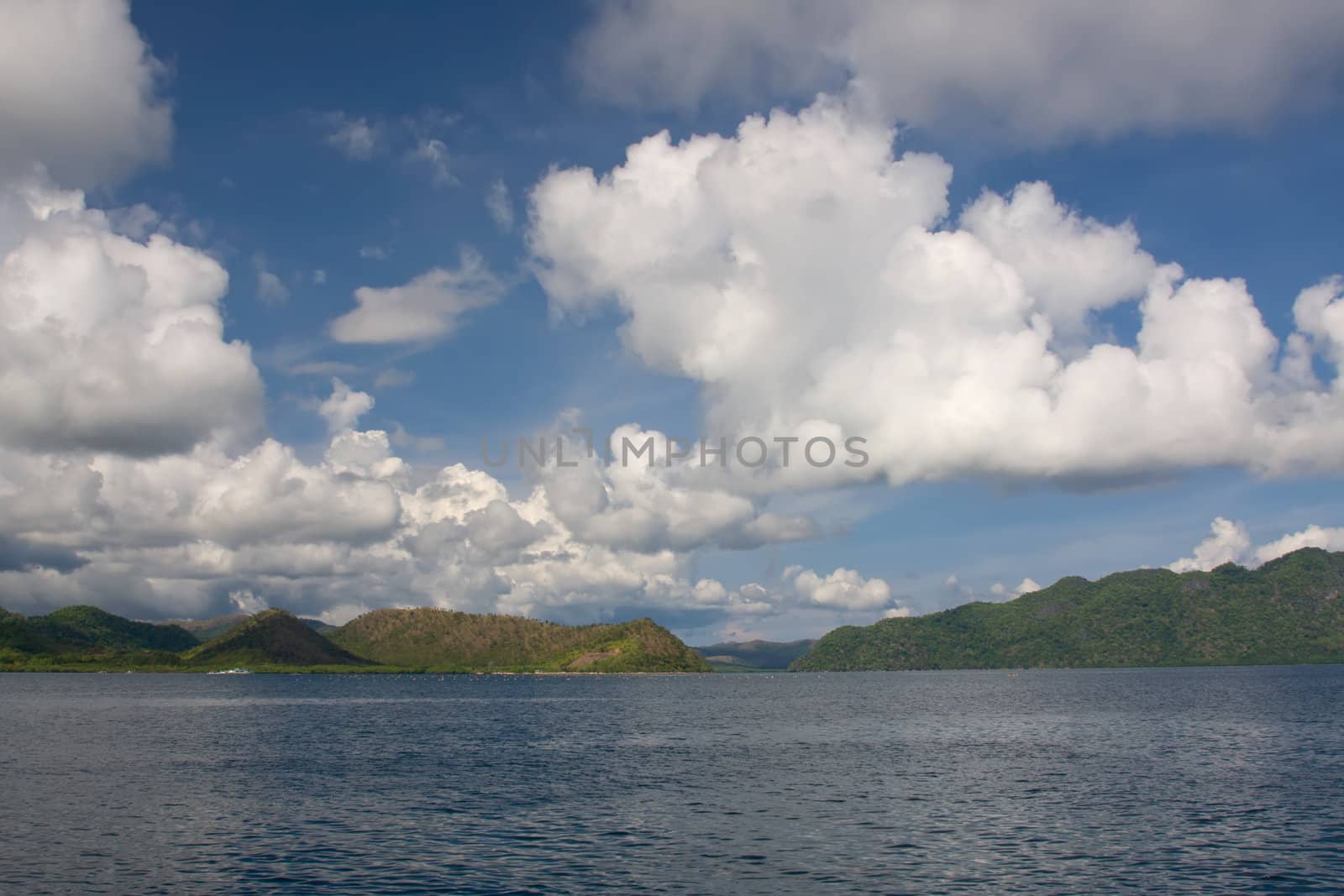 clouds sea land philippines lanscape