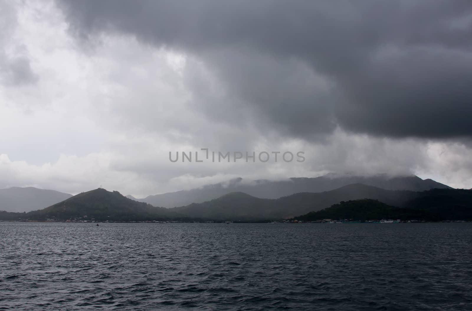 clouds sea land philippines lanscape