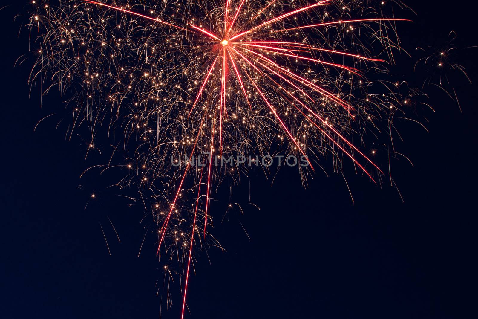 Fireworks bursting