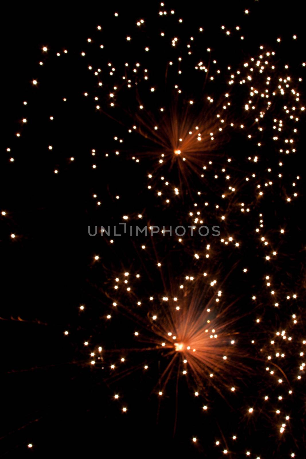 Fireworks bursting