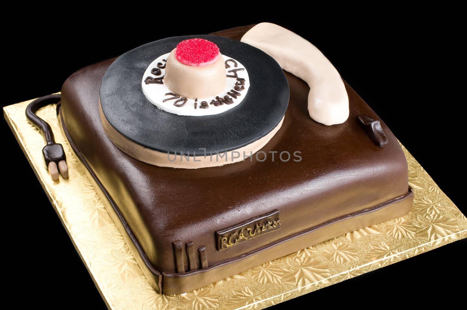 Cake on isolated black background by Shane9