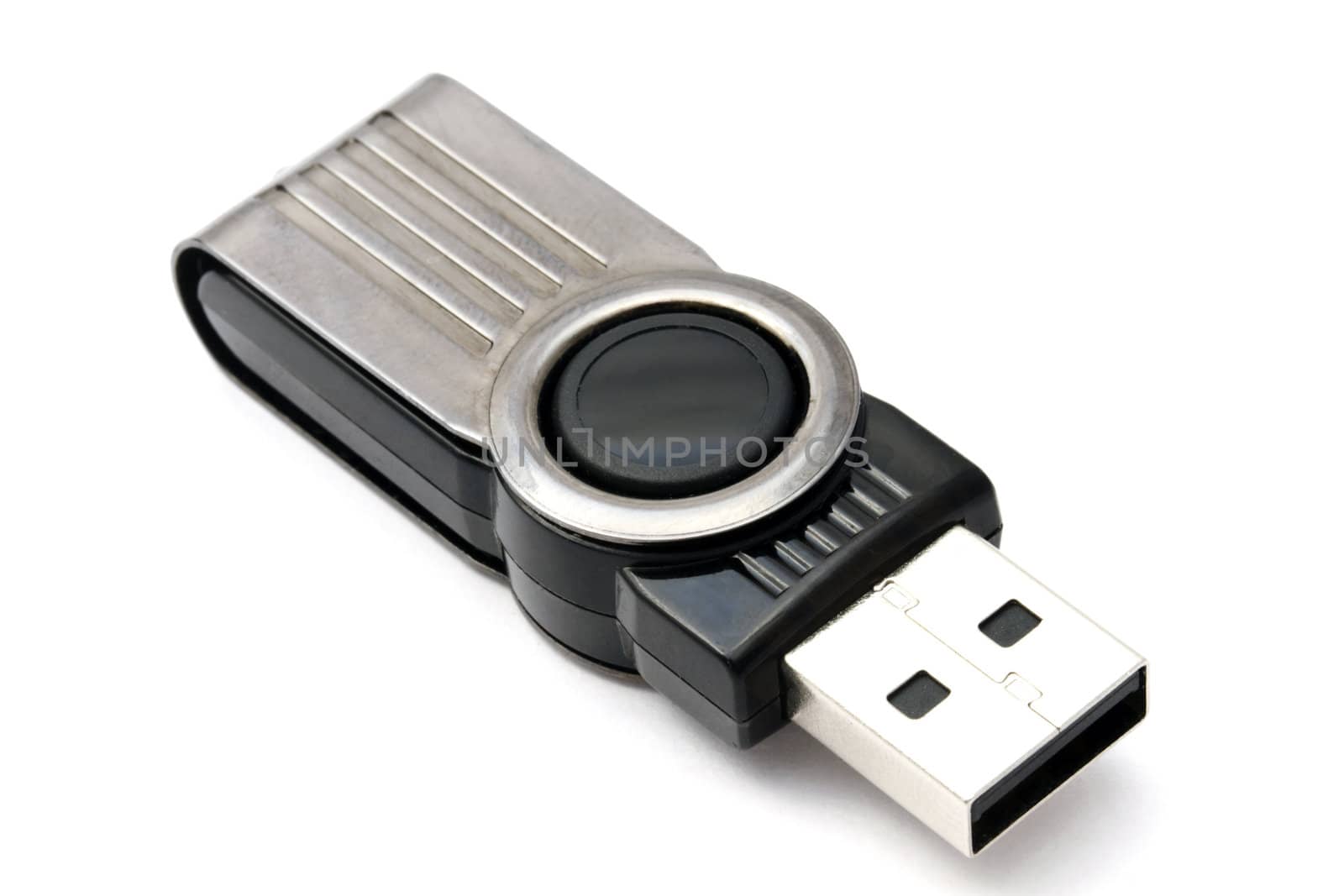 USB storage drive isolated on white 