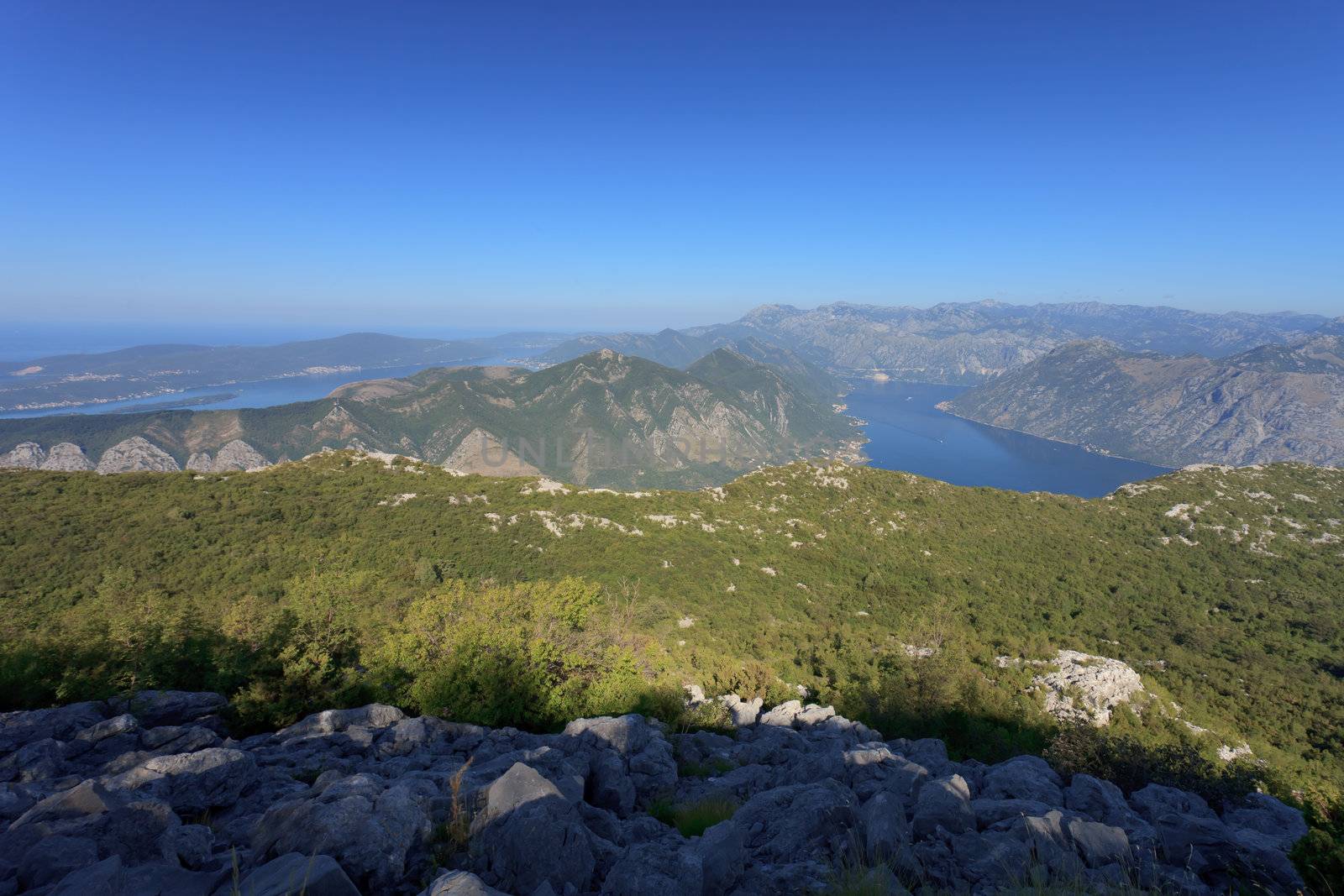 Kotor Bay Montenegro from Lovcen