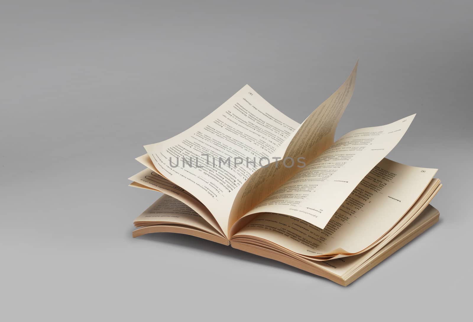 Book open pages riffling by anterovium