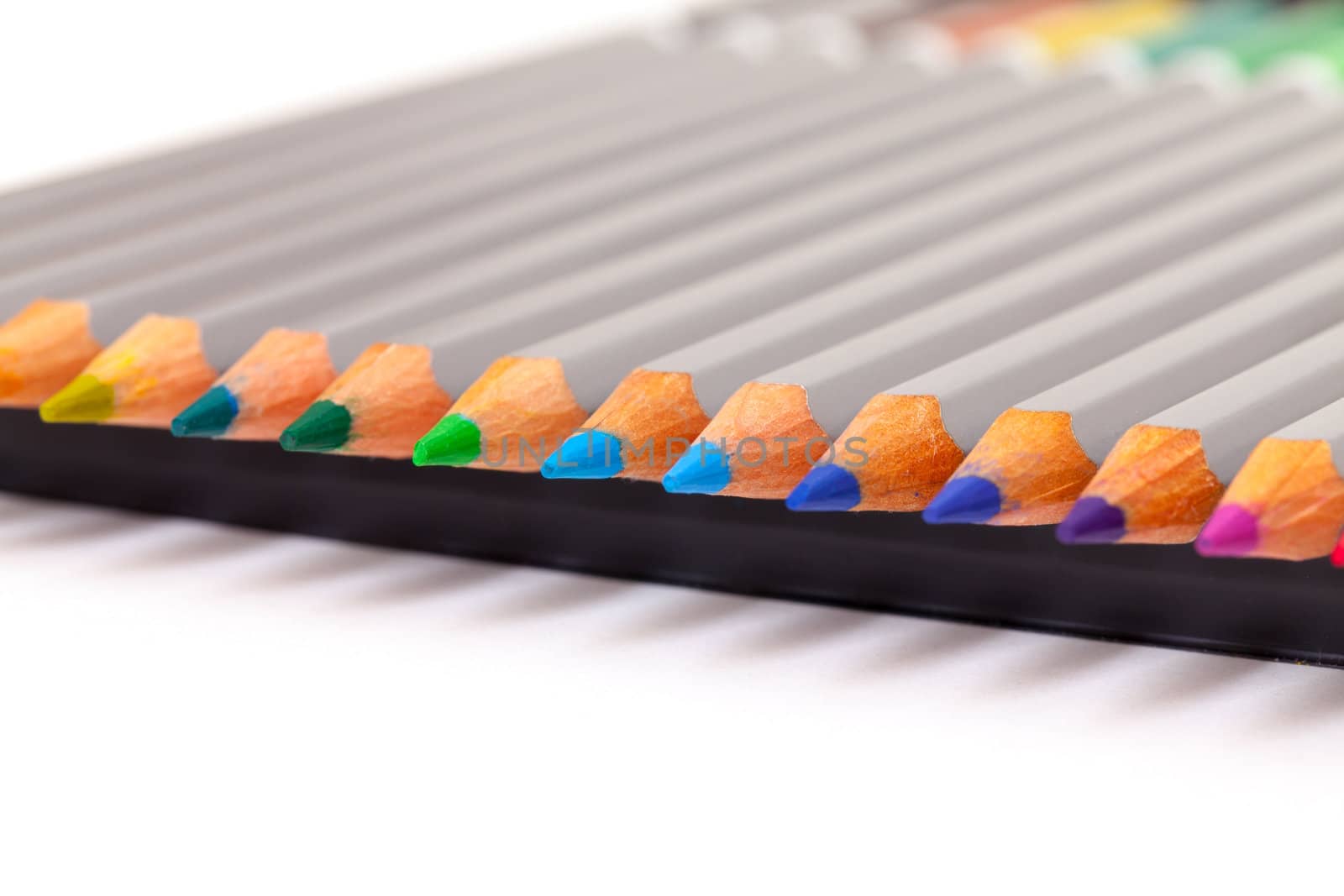 Multicolored Pencil, Arrangement in Row by Discovod