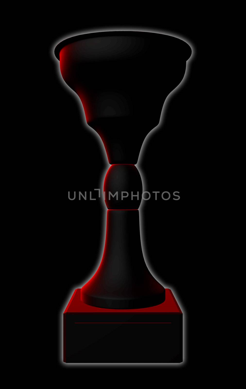 3d made trophy velvet cup 