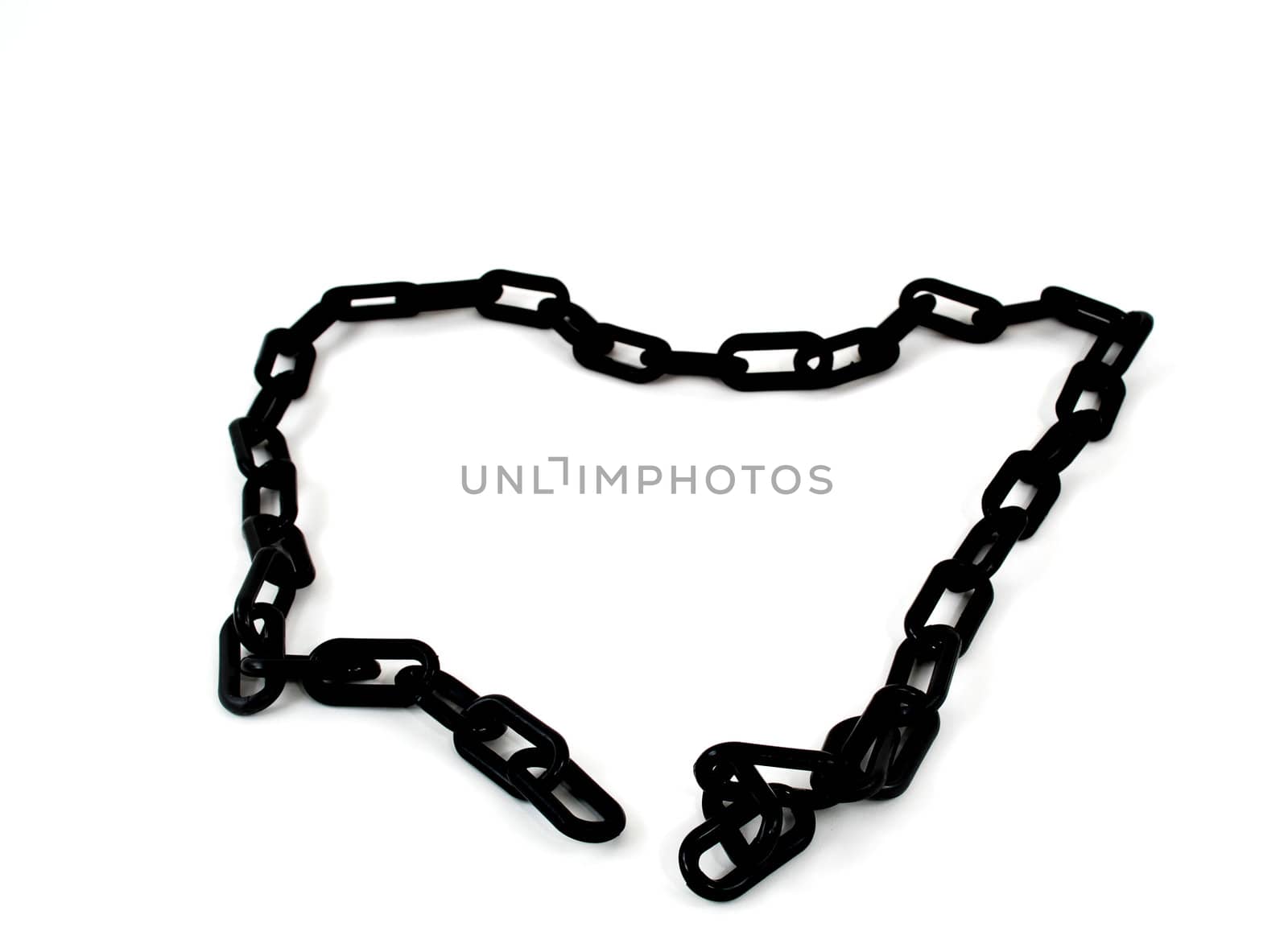 stock pictures of a lenght of a black chain