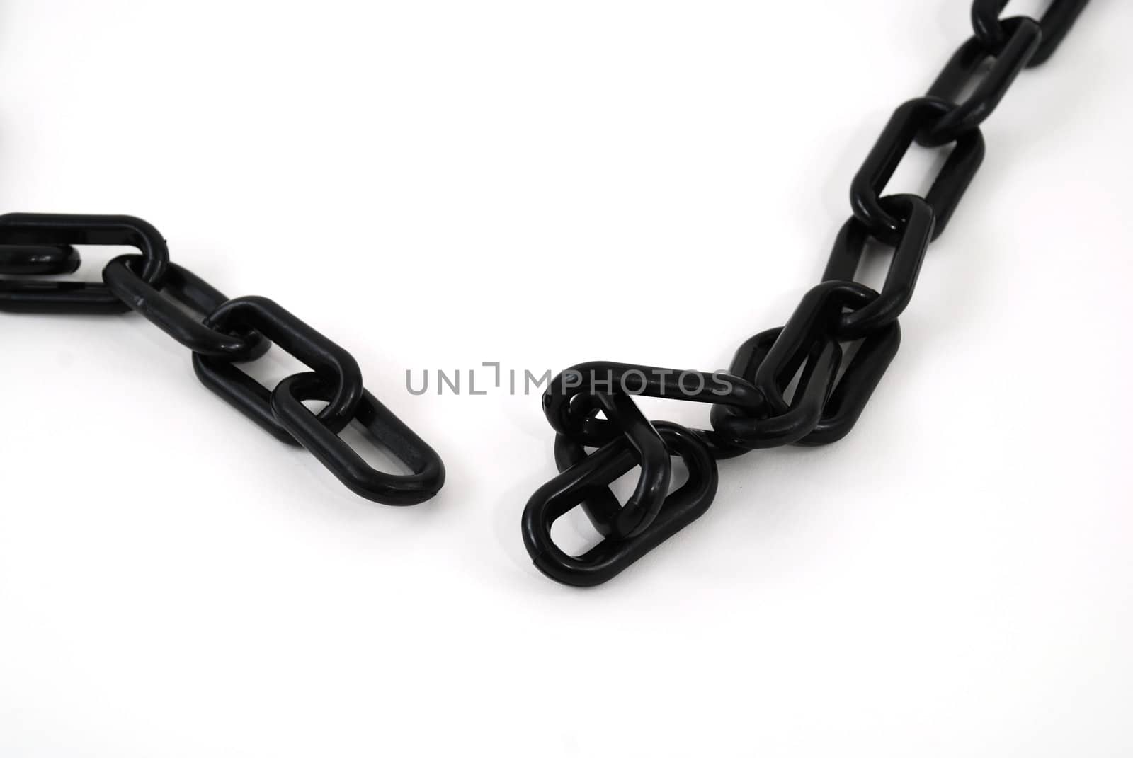 stock pictures of a lenght of a black chain