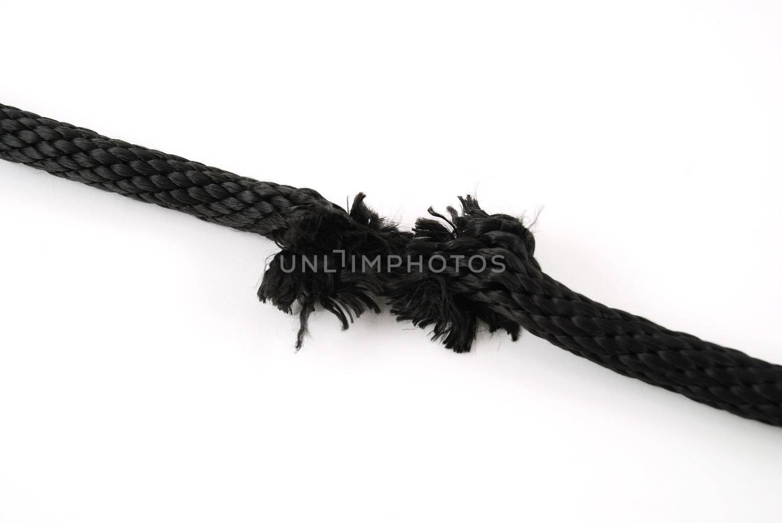 stoock pictures of a piece of rope ready to be broken
