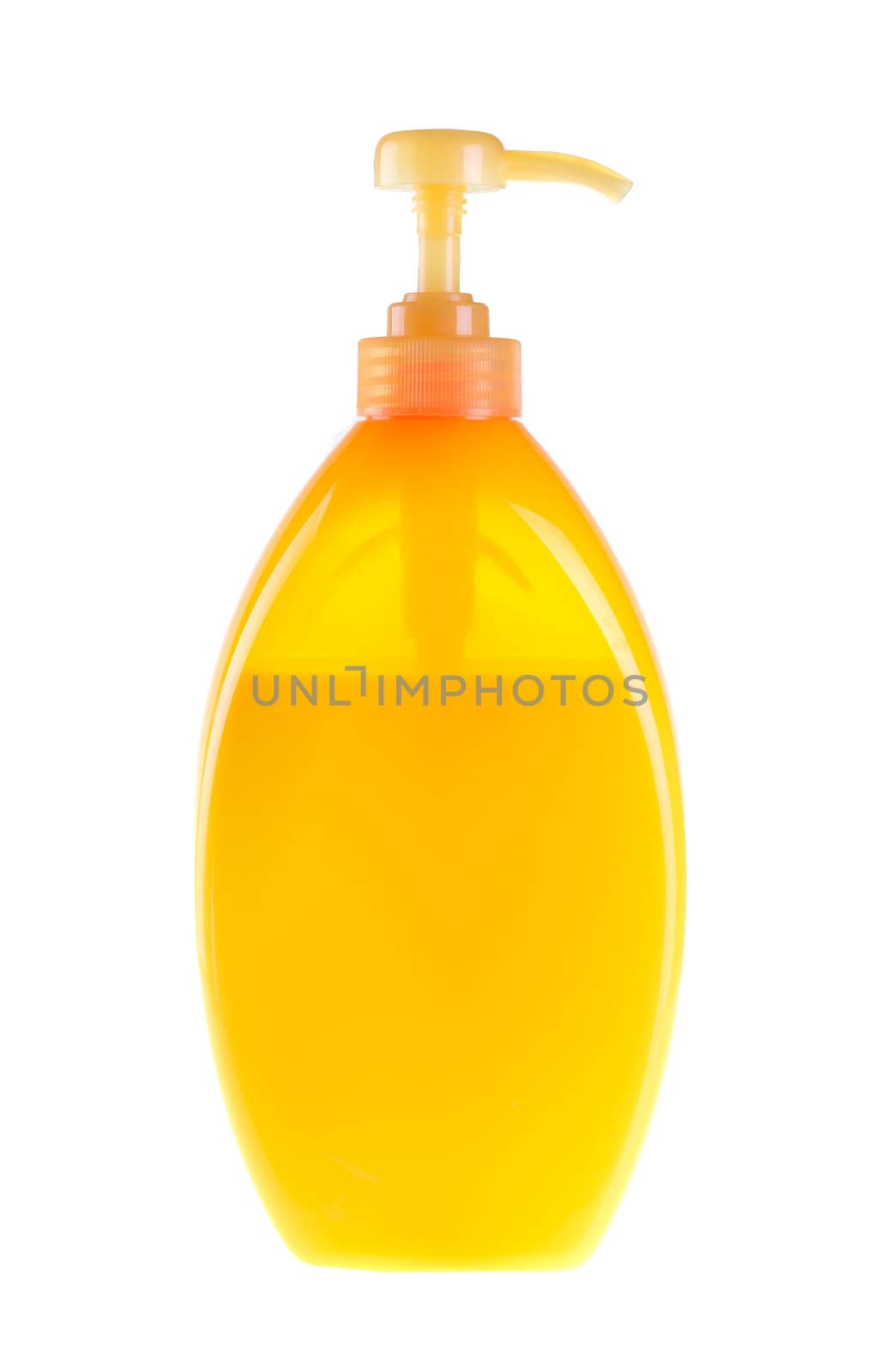 Plastic bottle isolated on white.