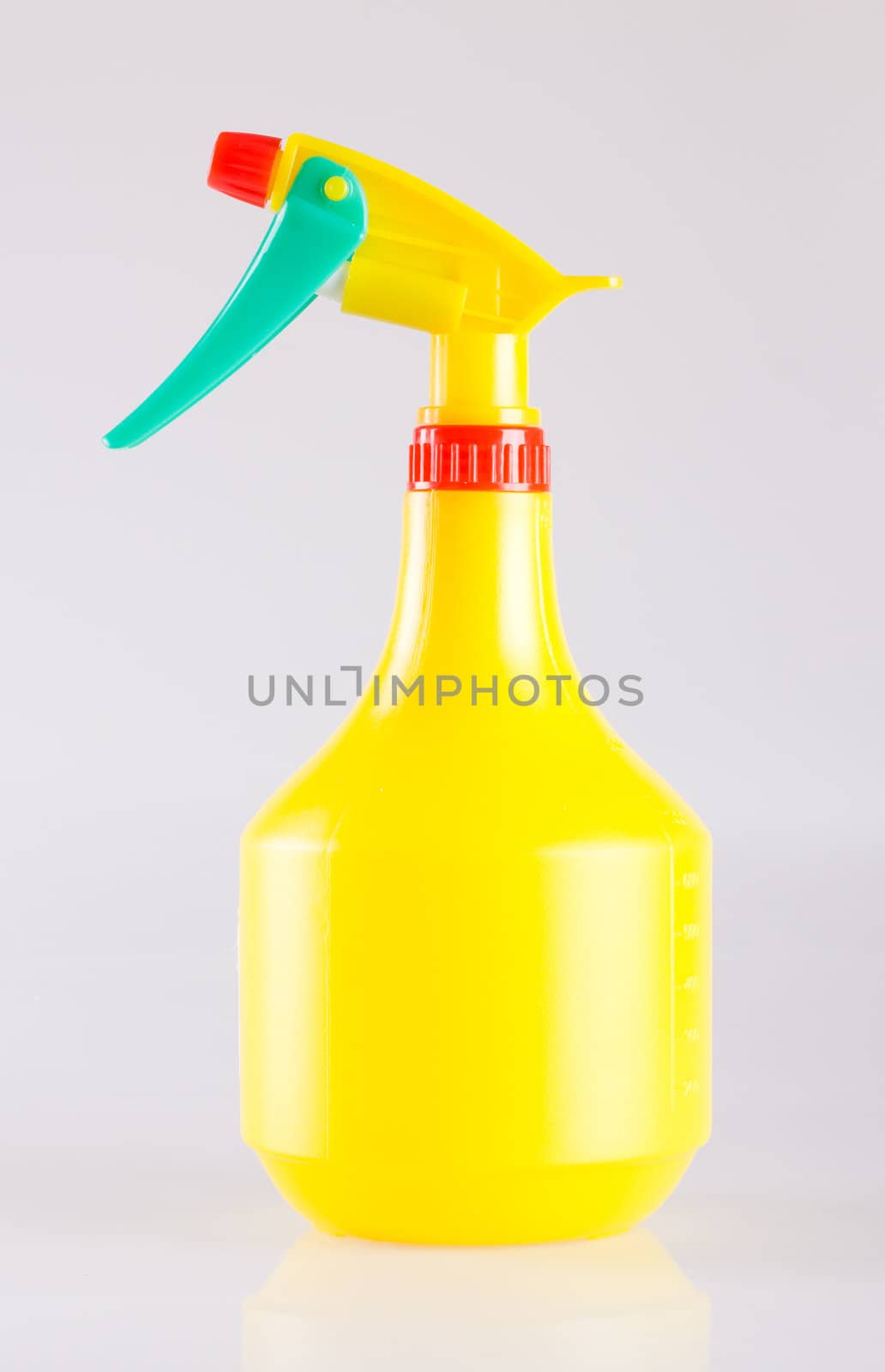 Plastic bottle isolated on white.