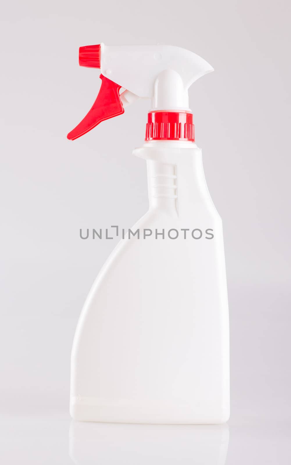 Plastic bottle isolated on white.