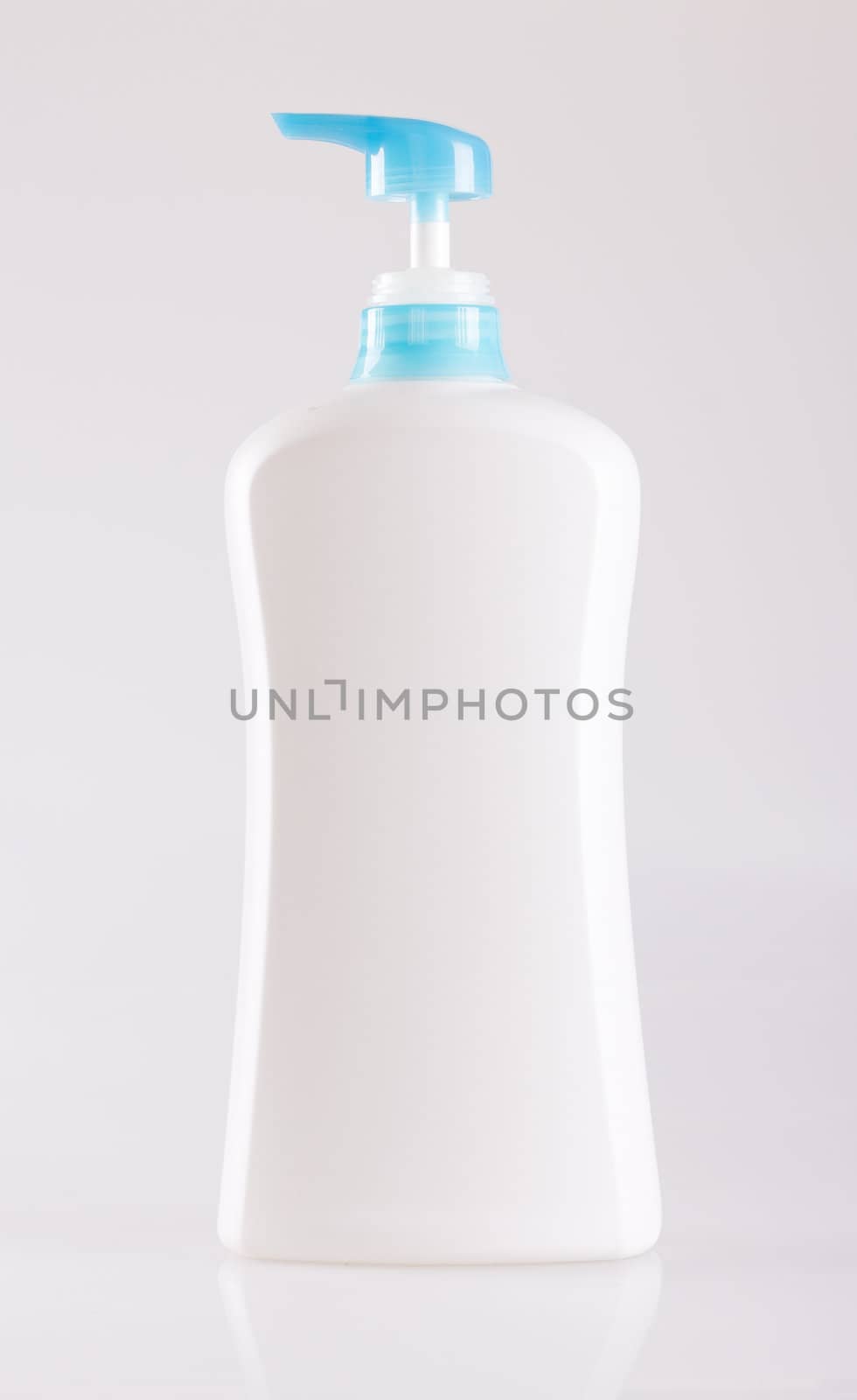 Plastic bottle isolated on white.