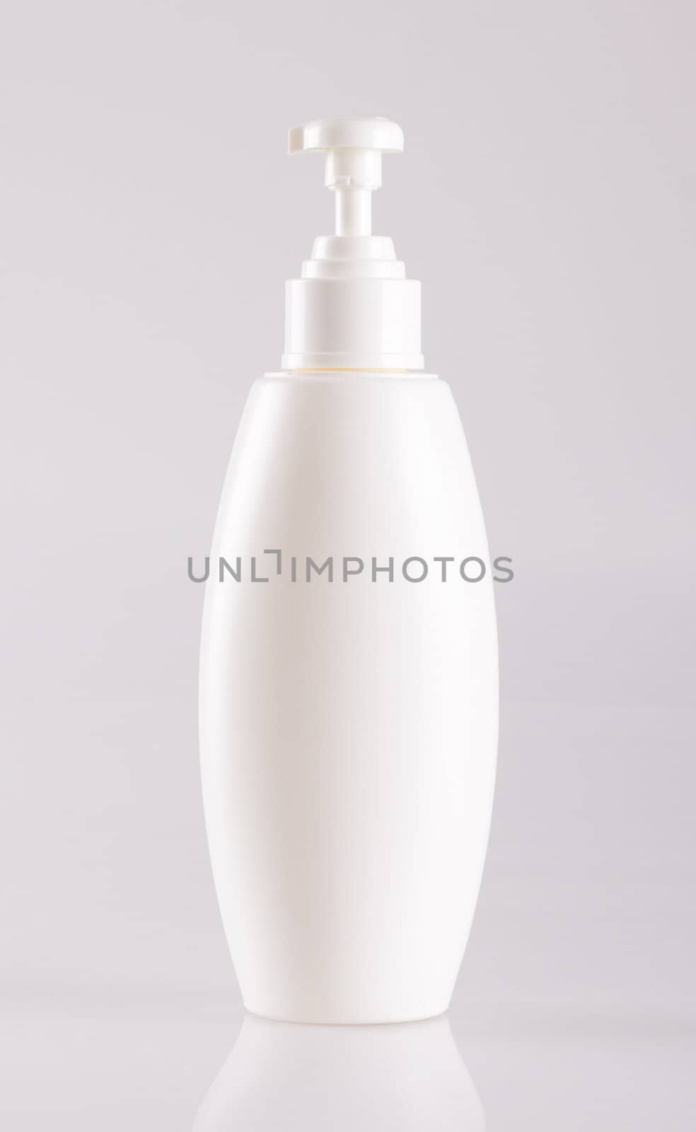 Plastic bottle isolated on white.