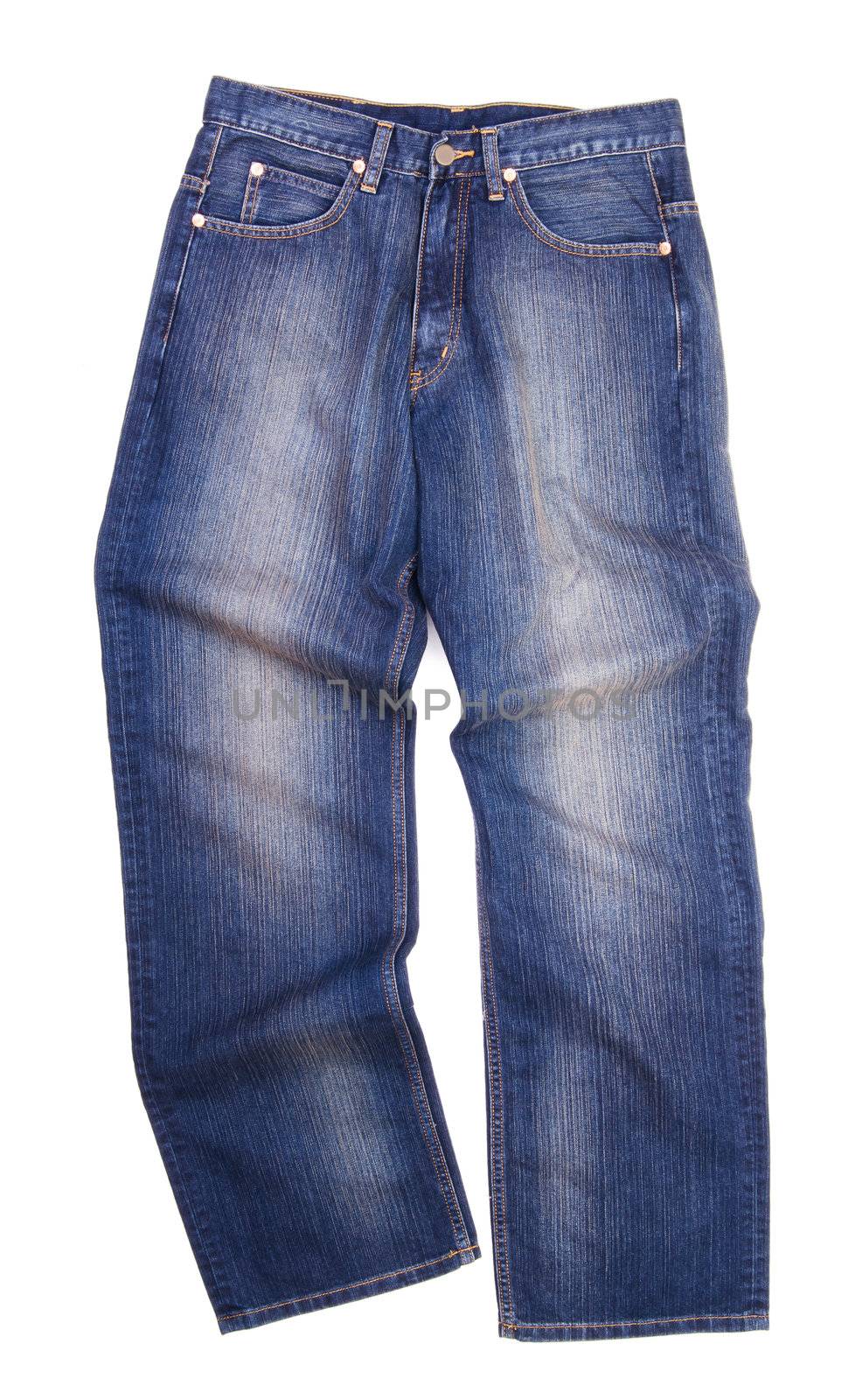 jeans, stylish jeans on blackground by heinteh