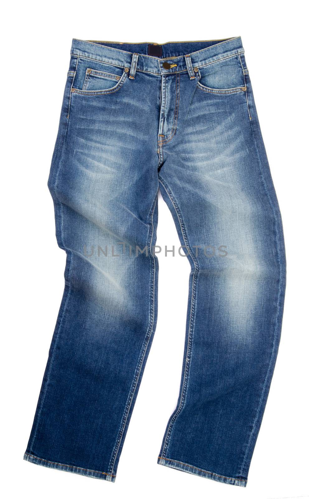 jeans, stylish jeans on blackground by heinteh