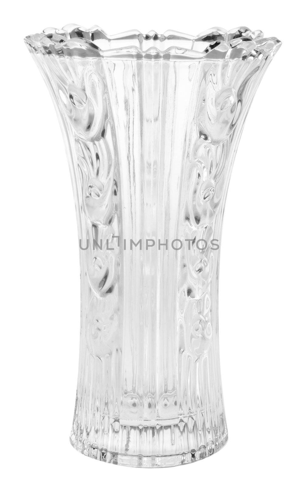 Glass vase on background by heinteh