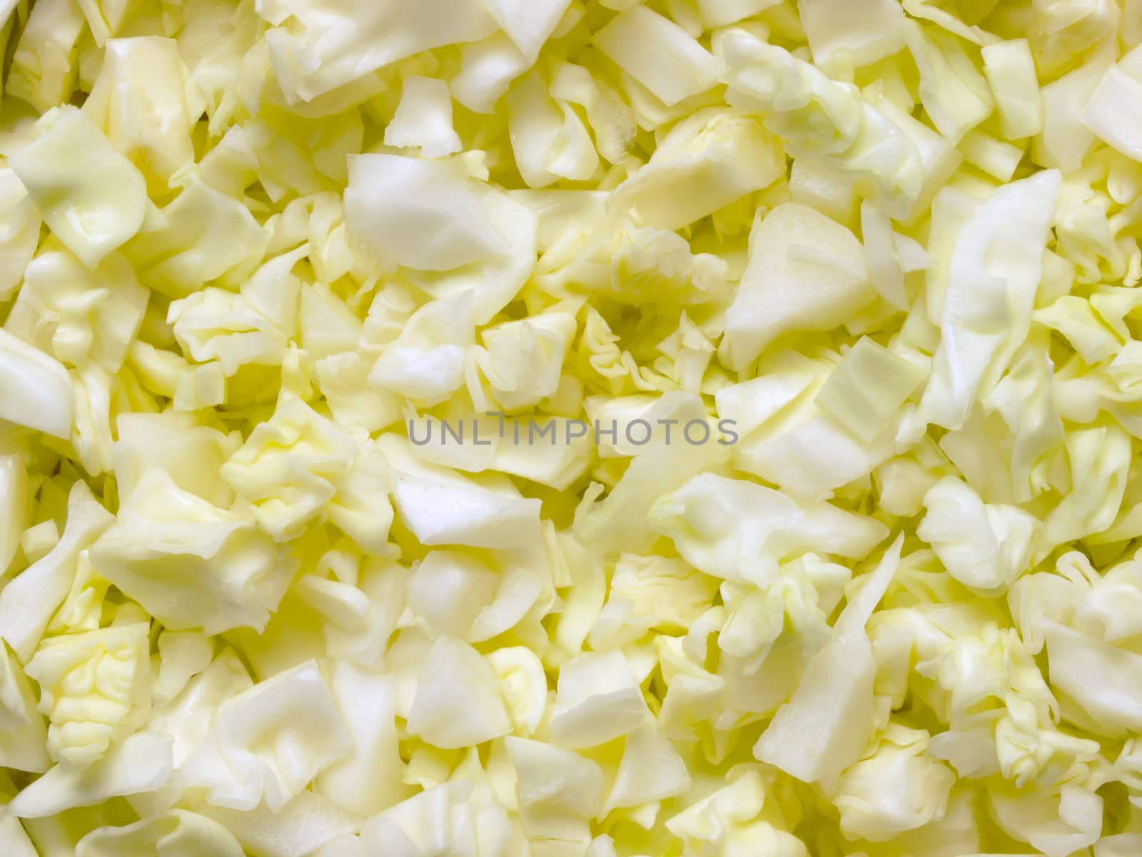 close up of chopped cabbage food background