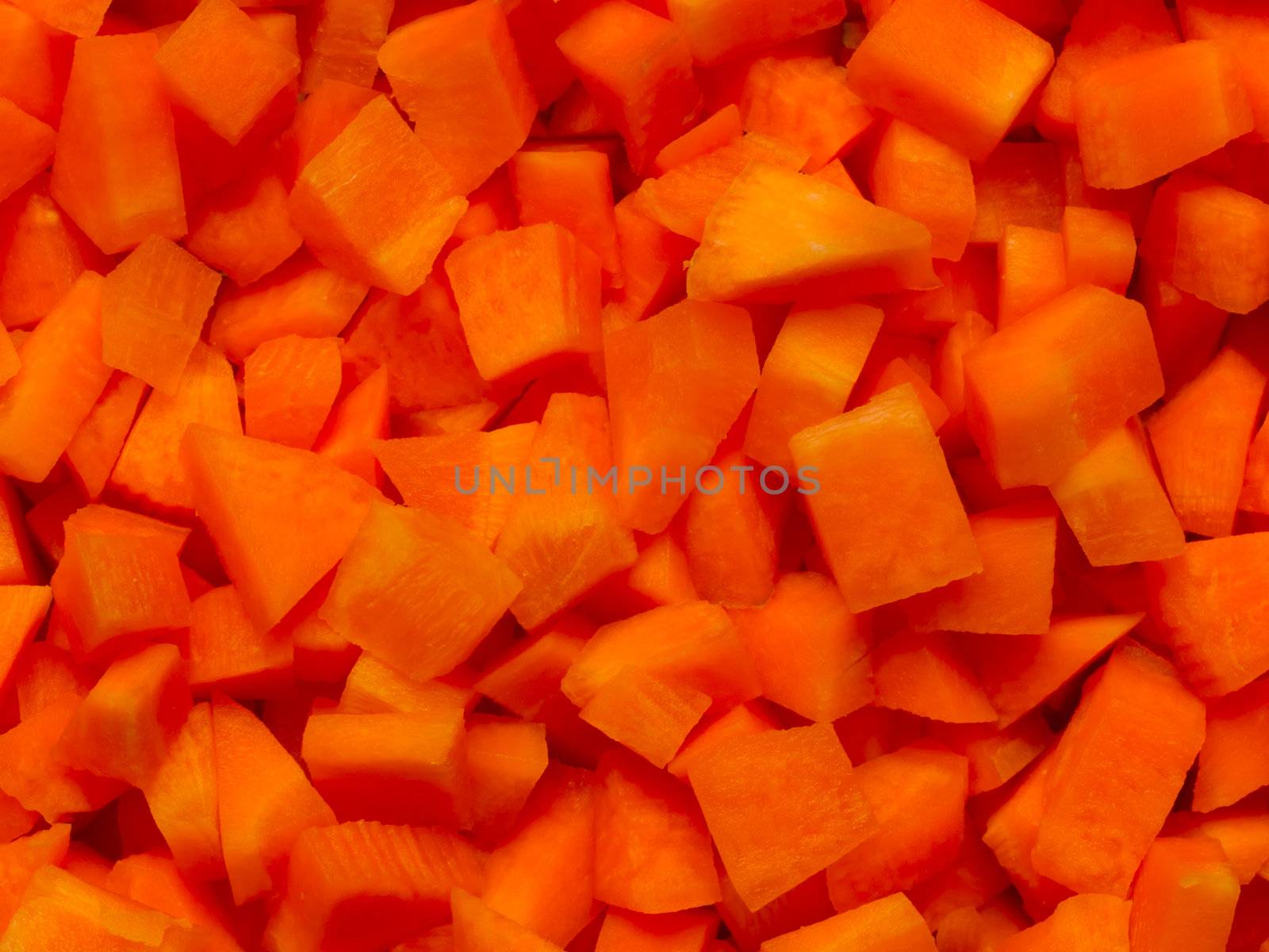 close up of chopped carrots food background