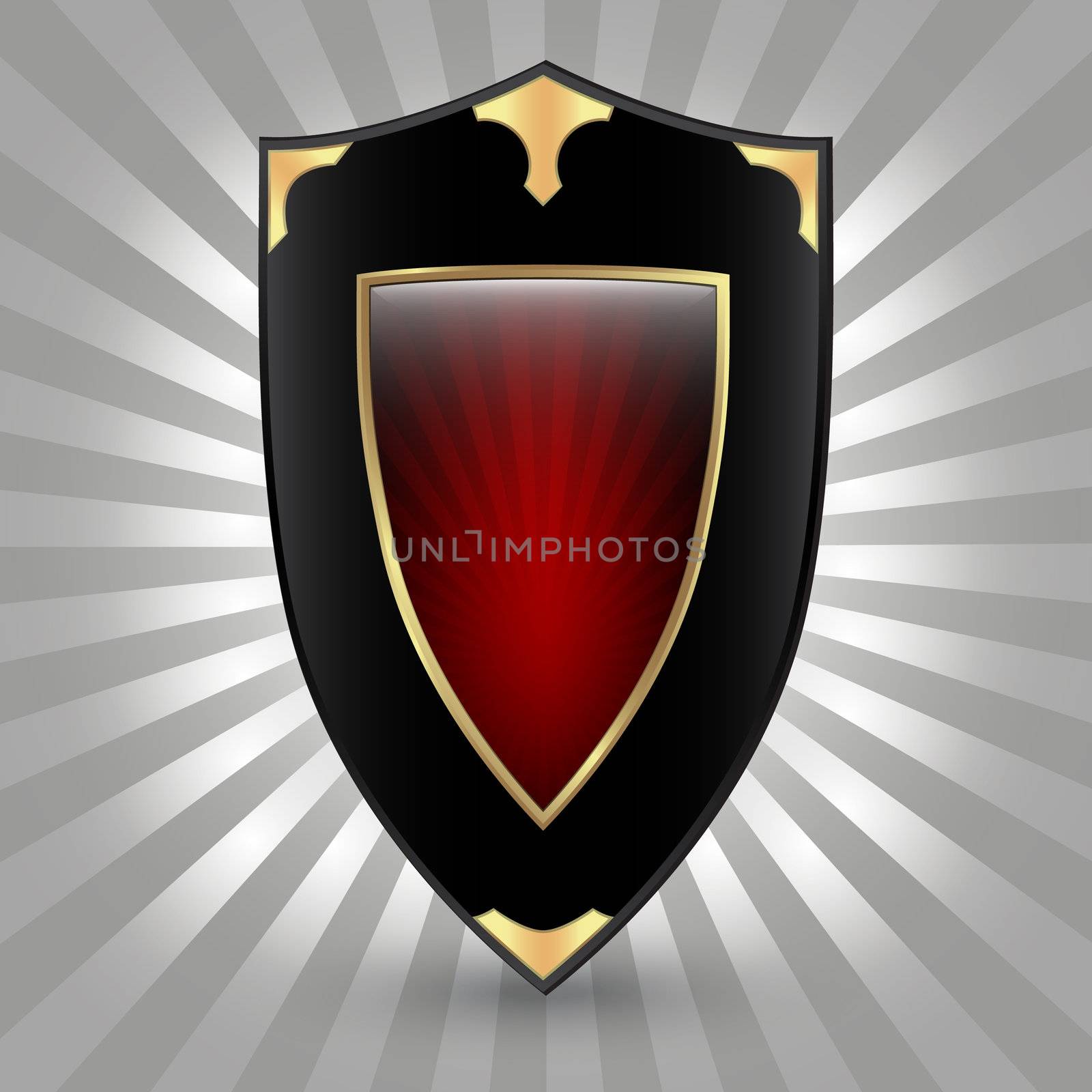 Illustration of shield inspired by historic shields