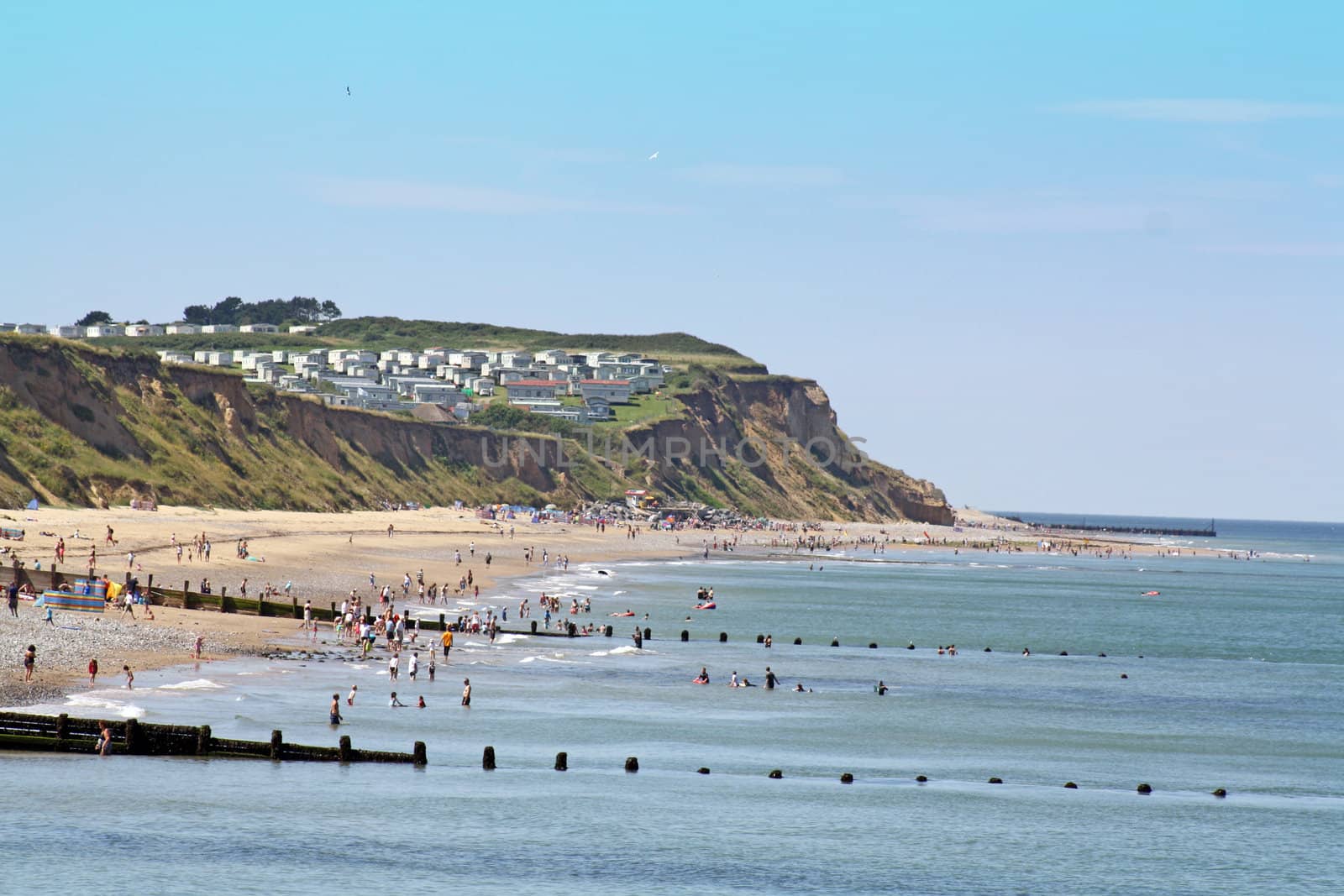 cromer beach on a sunny day