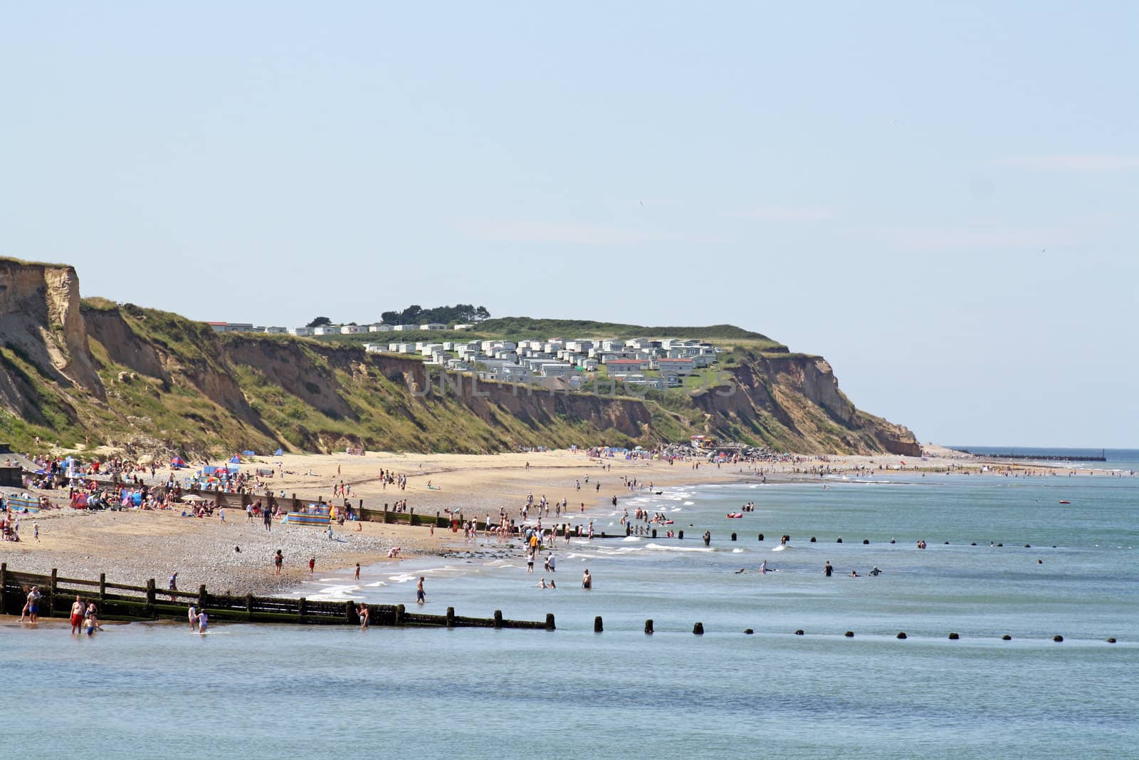 cromer beach on a sunny day