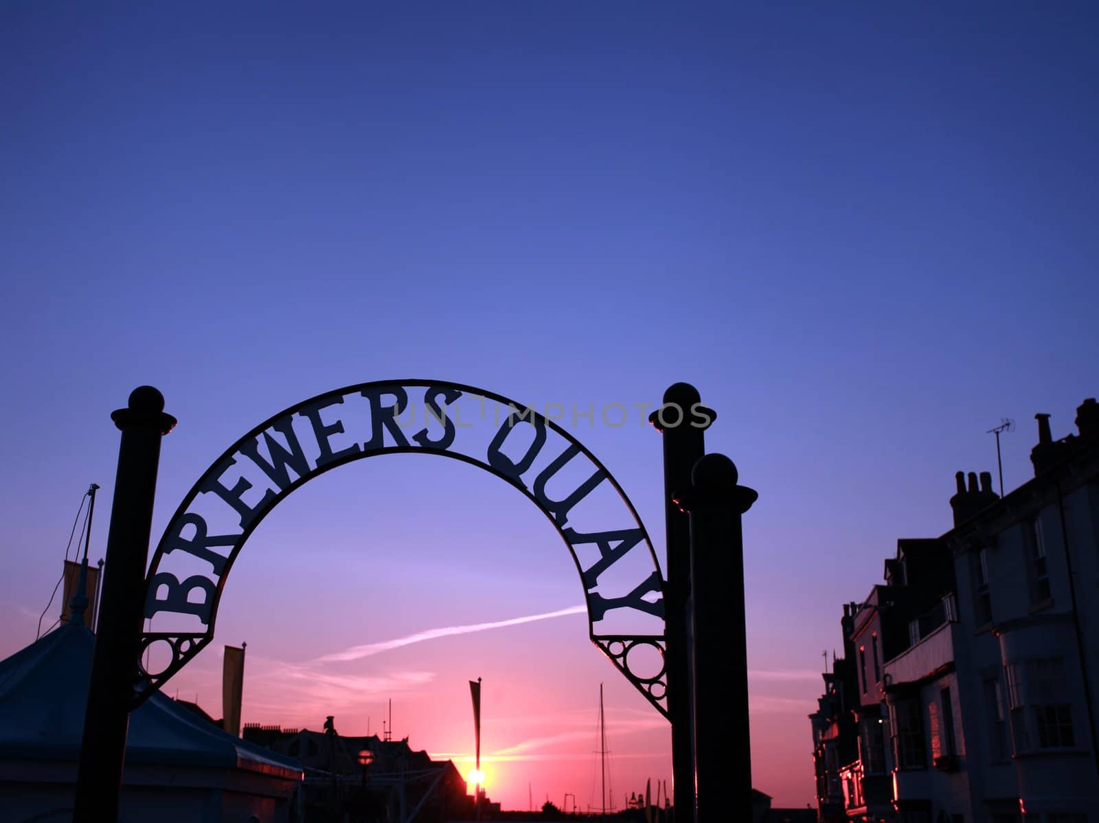 Brewers Key gate in Weymouth Dorset