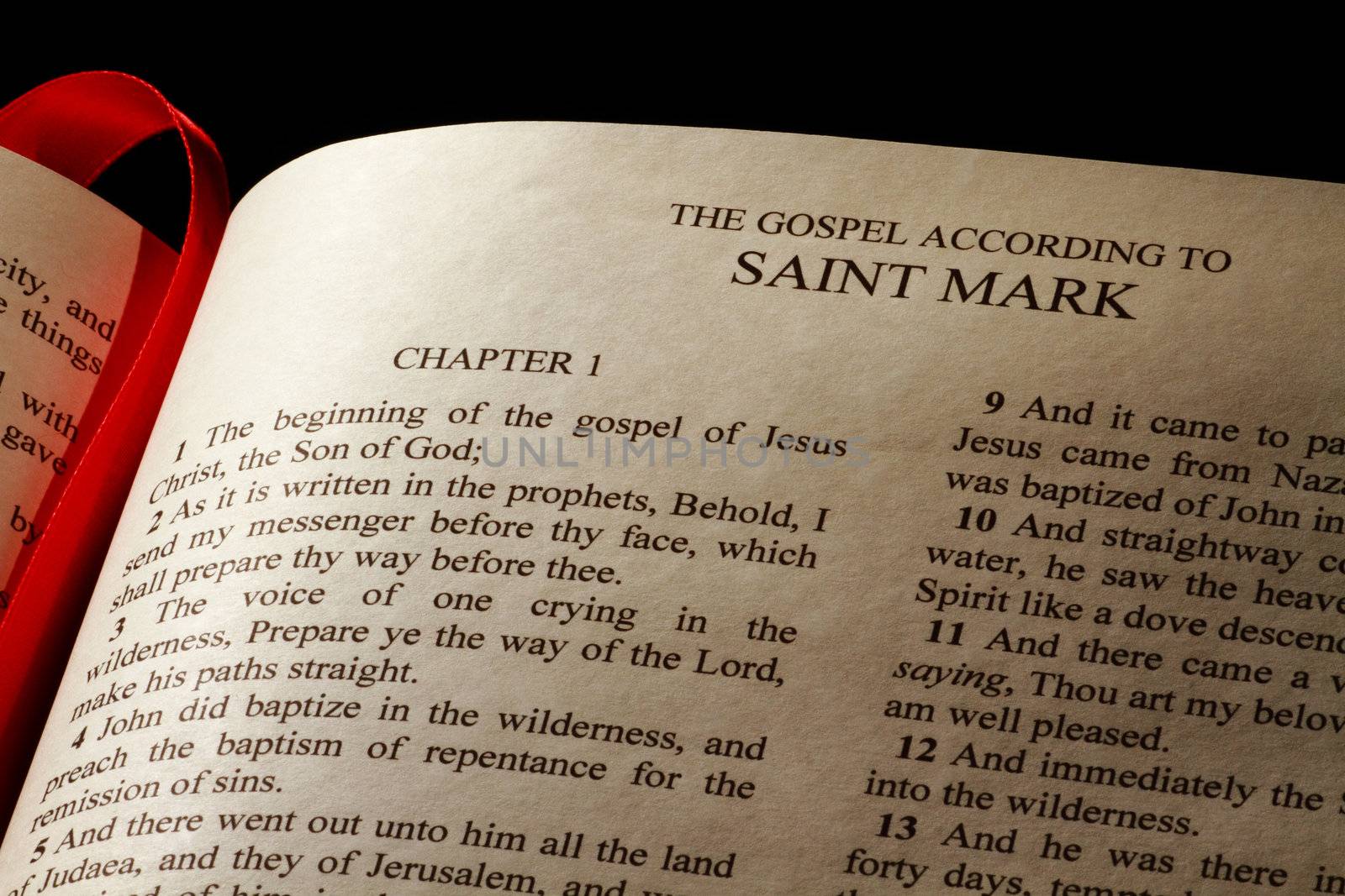 Chapter 1 of the Gospel of Mark in the New Testament of the Holy Bible