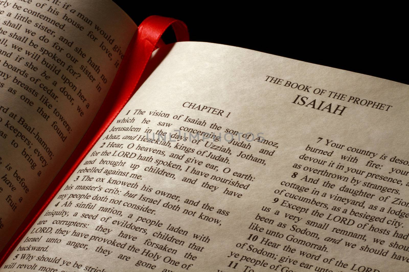 Chapter 1 of the Book of Isaiah in the Old Testament of the Holy Bible