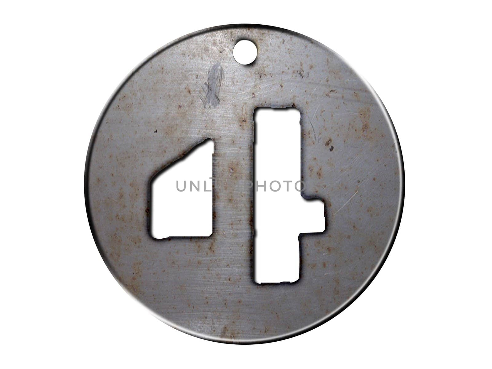 3d metal disc four number