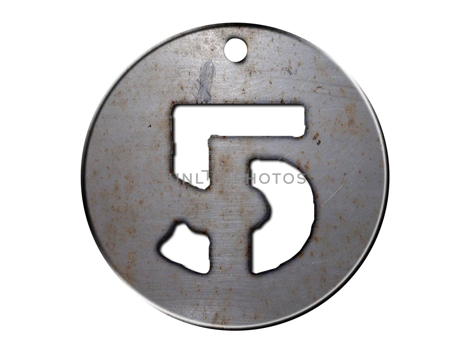 3d metal disc five number